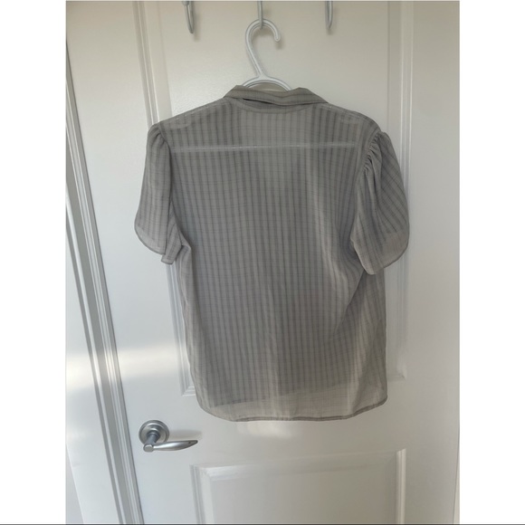 2/20 ✨ VINTAGE chiffon blouse size S/M - Picture 4 of 4